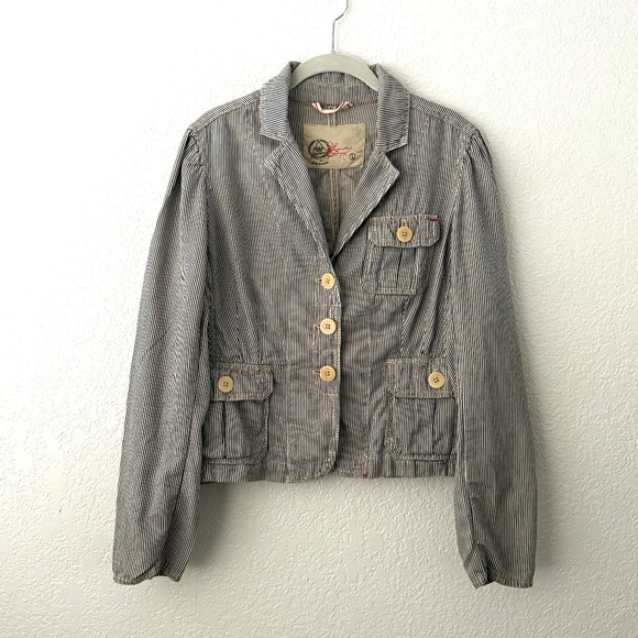 GAP Women’s Vintage Navy & White Limited Edition Jacket Size Large - Picture 1 of 16